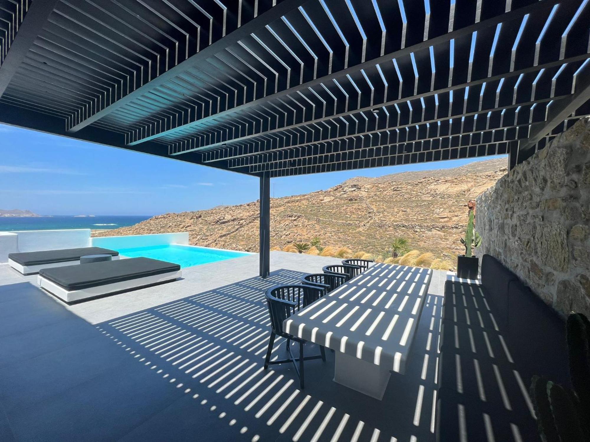 Black And White Villas Ftelia - Mykonos Mykonos Town Exterior foto